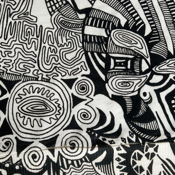 Long Sleeve All Over Black/White Printed Shirt - BRAND NEW - Picture 2 of 3